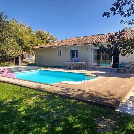Maison Familiale Au Calme Avec Piscine Securisee Le Barp Buitenkant foto